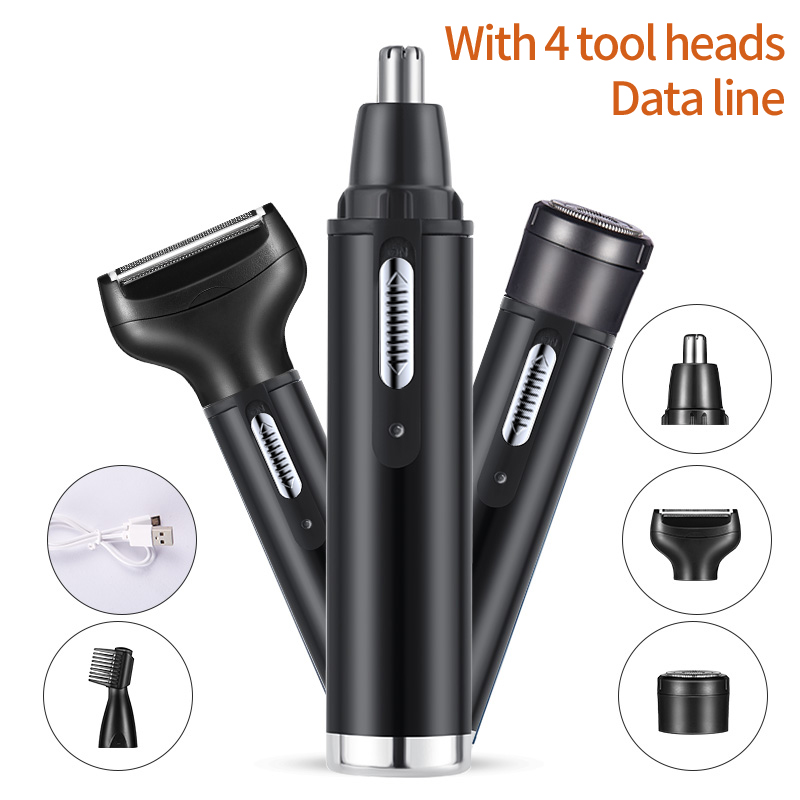 Electric Shaver Rotary - Elektrischer Nasen-Ohr-Haarschneider für Männer, schmerzlos, wiederaufladbar,