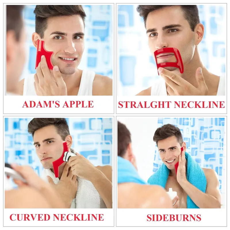 2/4Pcs männer Bart Kämme Haar  – Beard Trimmer Bewertung und Preis
