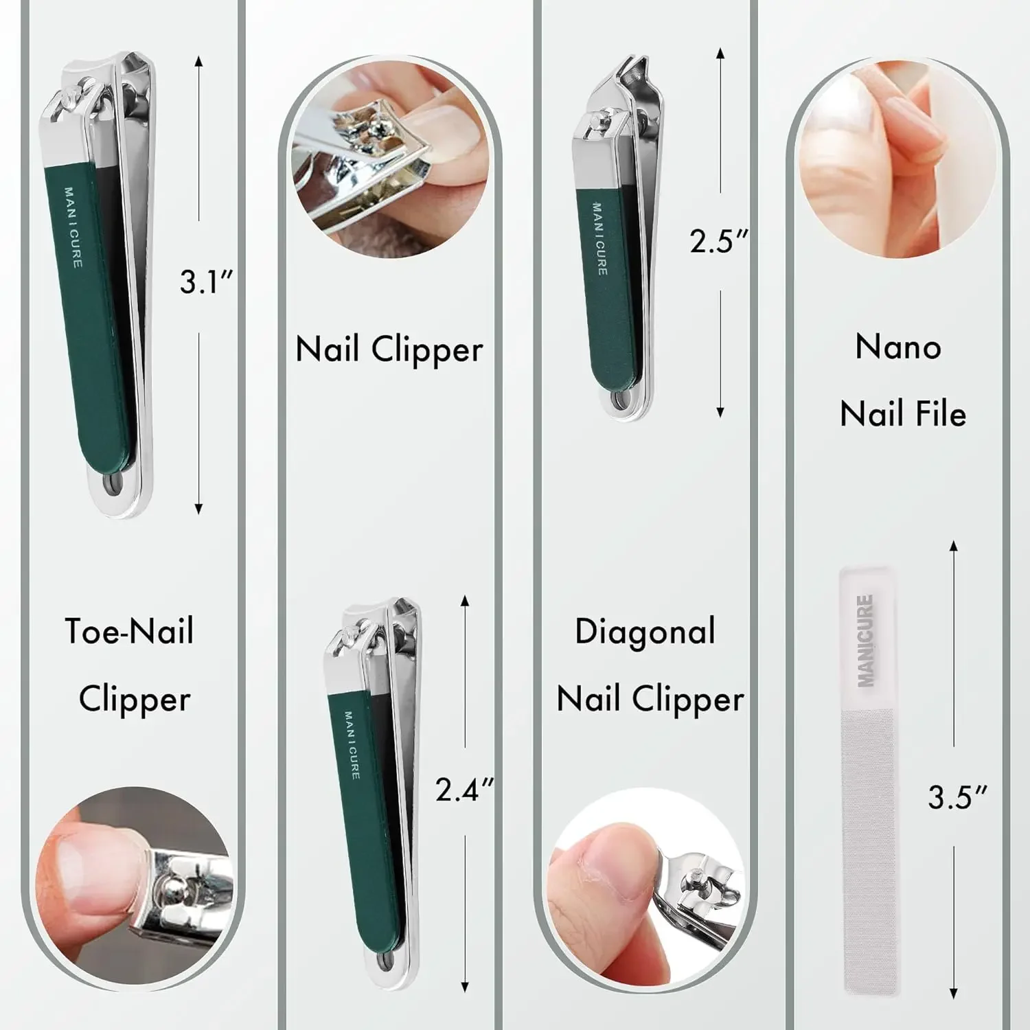4-teiliges Nagelknipser-Set au – Mens Grooming Travel Kit Bewertung und Preis