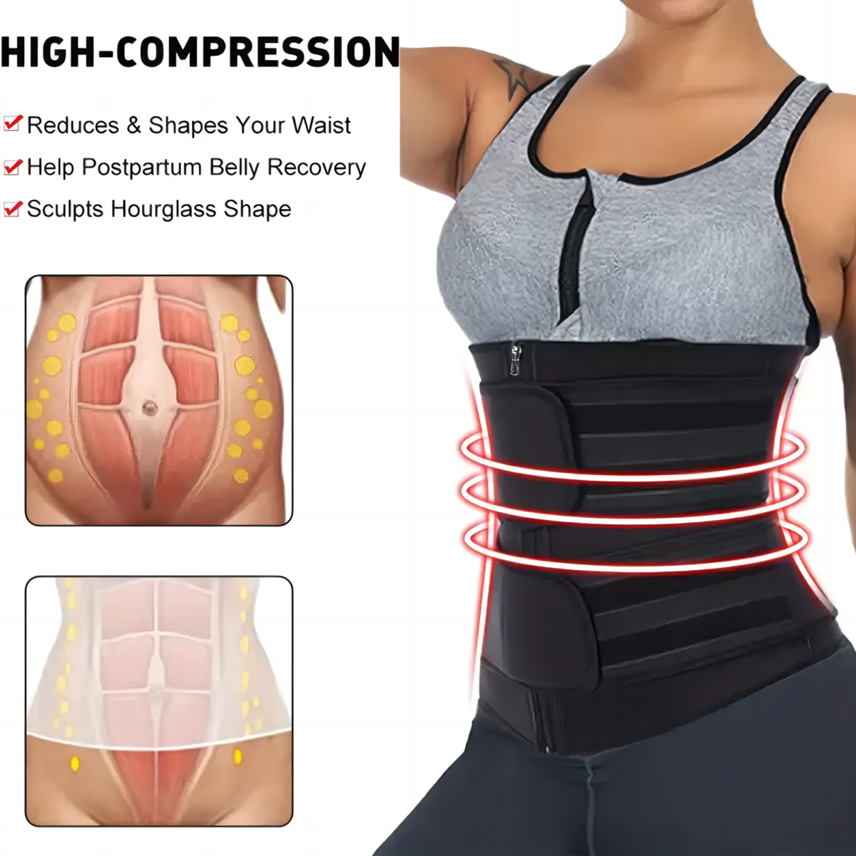Damen-Taillentrainer-Gürtel mi – Body Trimmer Bewertung und Preis