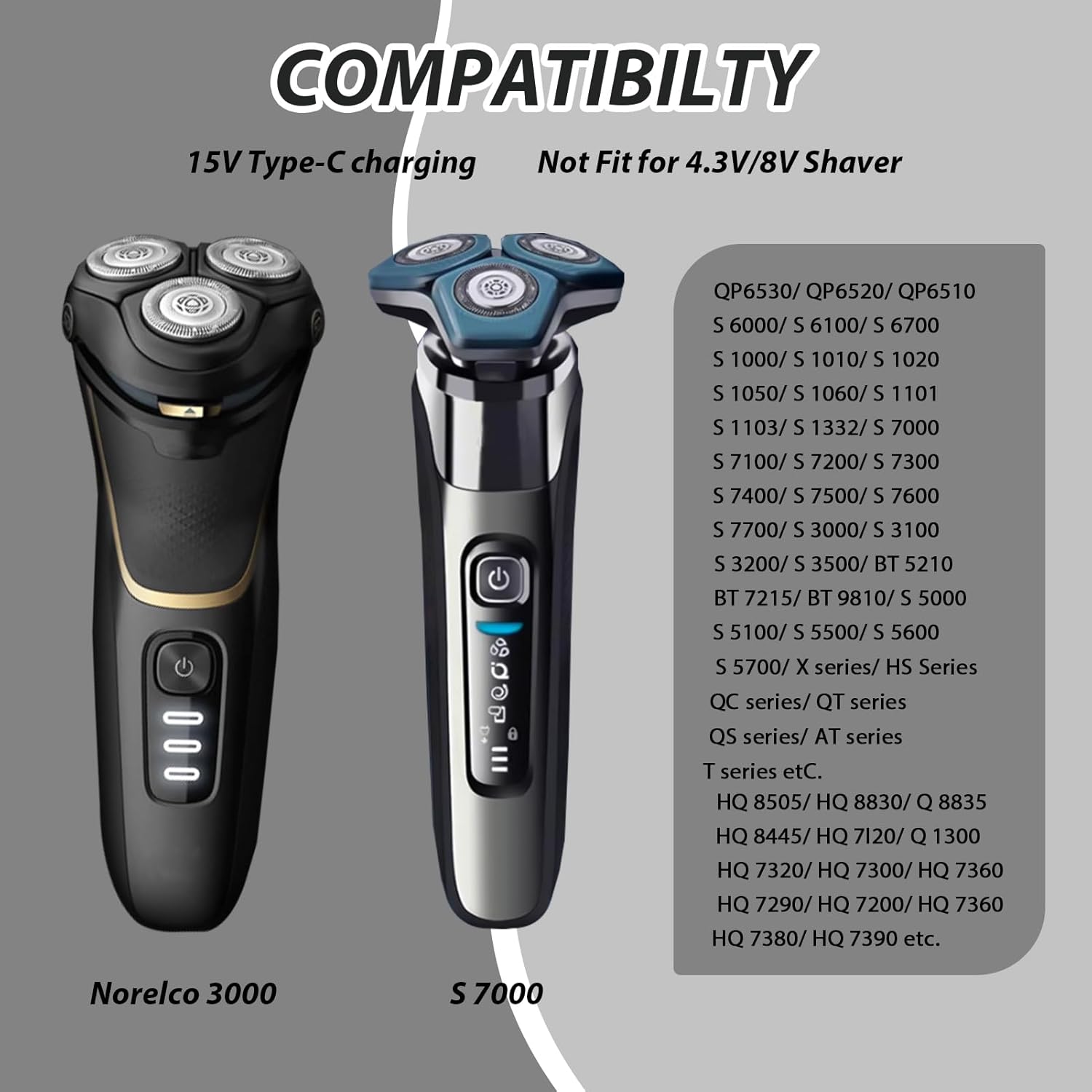 15V HQ8505 Typ-C Rasierer-Adap – Beard Trimmer Bewertung und Preis
