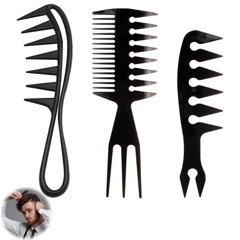 1/3 Stück breitzinkiger Haarka – Men'S Grooming Hairstyles Bewertung und Preis